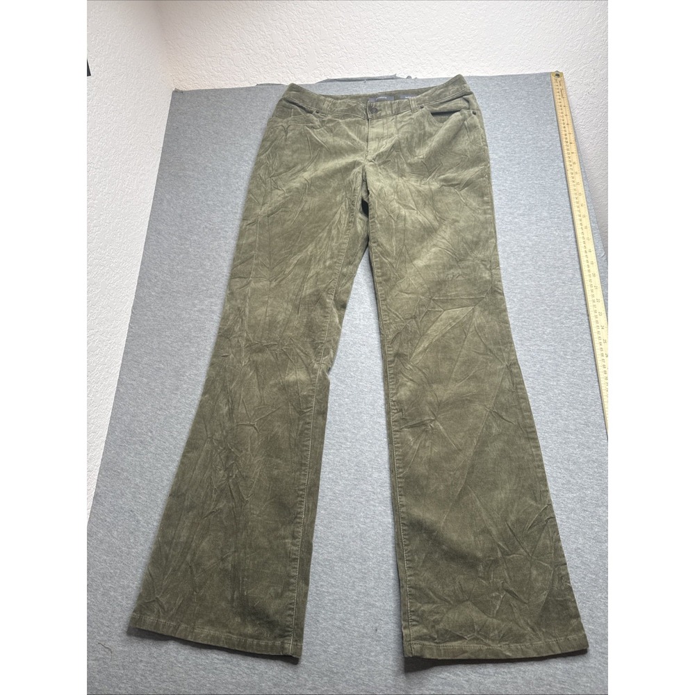 Womens Liz Claiborne,  Green‎ Size 6 Bootcut, Corduroy Pants